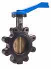 DUCTILE IRON BUTTERFLY VALVES Cast iron valves free freight allowance is $2500 net. Wafer Type (cont.) EPDM Seat Gear Operator Size Configuration Model No.