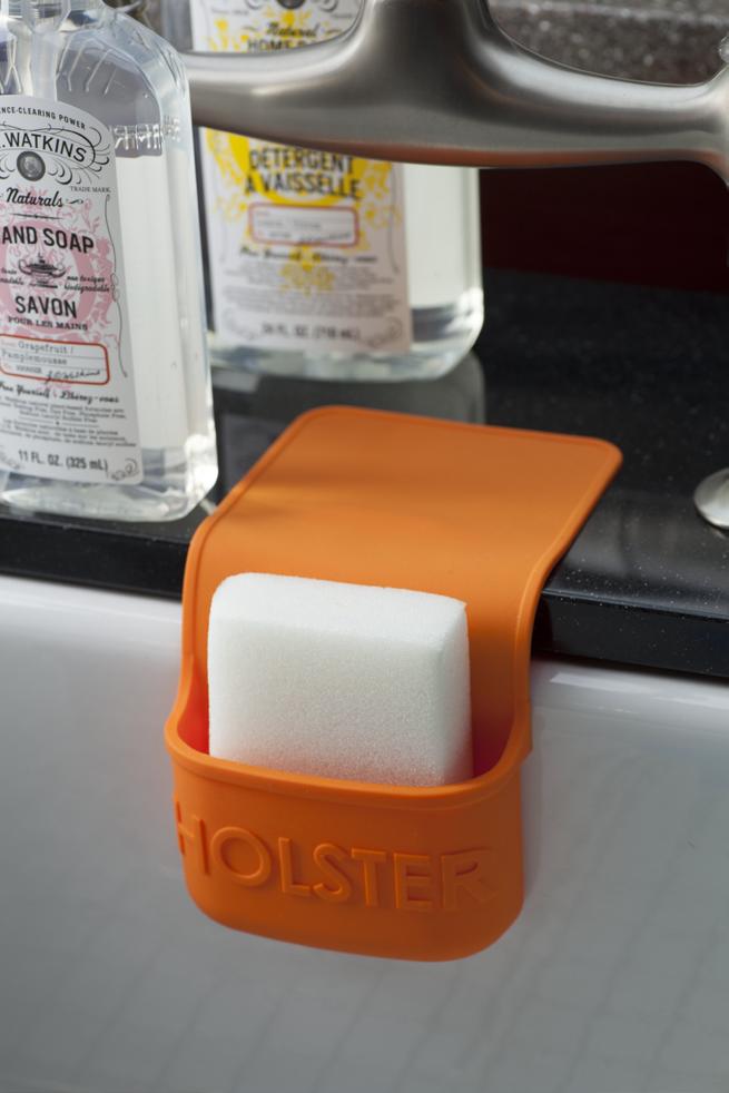 A proprietary blend of silicone and our simple patented design allows the Lil Holster to cling to any smooth, non-porous surface providing a convenient storage solution for