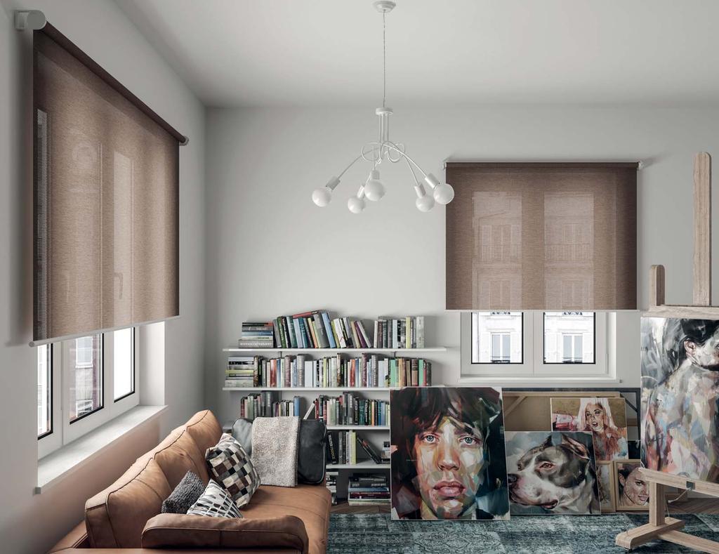 For modern, designer home furnishings Roller blinds are increasingly popular in the home. Modern and innovative, they bring out the design and simplicity of contemporary furnishings.