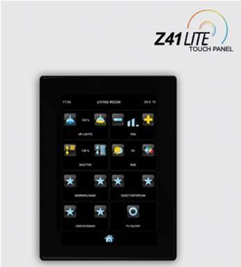 Capacitive touch panel with up to 96 control functions 4.