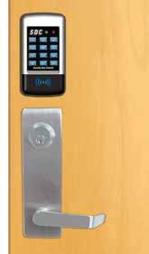 The E77 locksets are keypad or PC software programmable, and combine multiple access technology with efficient motorized exit devices.