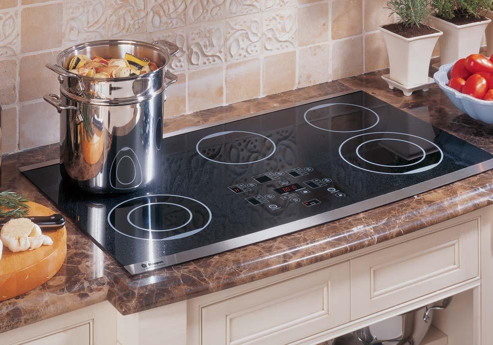 Monogram gas cooktops give you precise control over a full spectrum of heat settings.