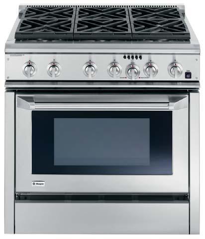 36" and 30" Dual-Fuel Professional Ranges Monogram 36" and 30" professional ranges turn kitchens into gourmet showplaces.