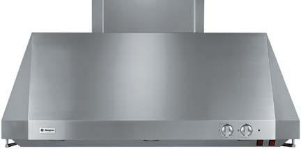 finishing touch. As a complement to Monogram cooktops, the new island hood creates a dramatic, sculptural impression.