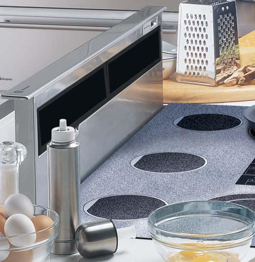 operation, Monogram telescopic downdraft ventilation systems retract nearly flush to the cooktop. Powerful ventilation.