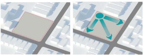 International Journal of Architecture and Urbanism Vol. 02, No.0 1, 2018 50 Figure 6. The concept of site direction The site area on the corner of the road serves as a functional green area.