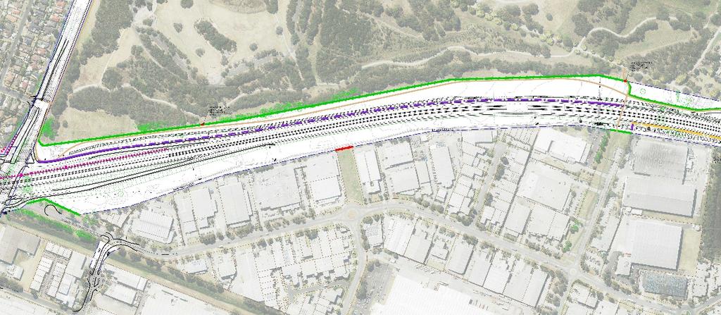 Figure 2 North Braeside Park Mordialloc Freeway Noise Walls and Fencing Plan, undertaken by VicRoads Landscape and Urban Design 28/06/2018.