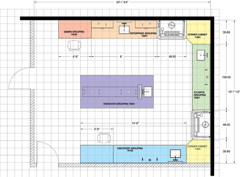 HEMCO Plan-A-Lab Worksheet The HEMCO Plan-A-Lab enables you to conveniently lay out your lab furniture and your modular lab room structure to enclose and regulate the lab work area.
