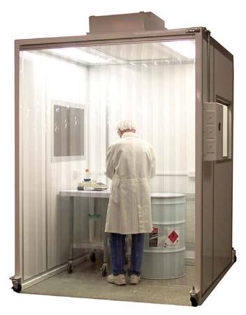 Clean Enclosures Softwall CleanRooms Applications: HEMCO Softwall CleanRooms provide a versatile, reliable, and flexible solution for budget-sensitive and specific need requirements.