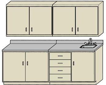 Gemini Cabinet Grouping Length 1 2 4 30 18 70501 4 6 36 18 70502 5 6 48 18 70503 1 Length 2 29 Freedom (ADA) Grouping Option When ADA requirements are necessary, the UniLine Freedom