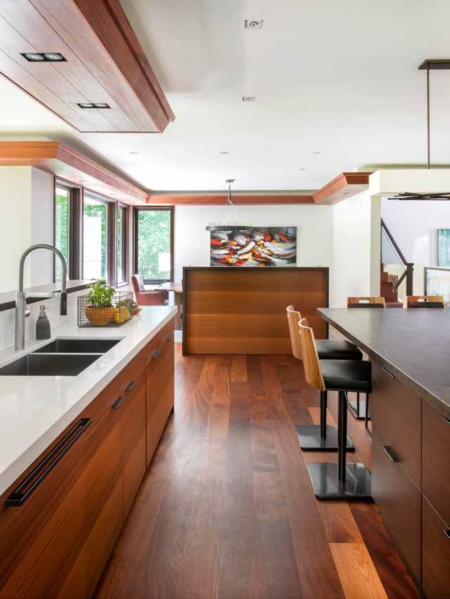 Design Design Toronto Kitchens 2016 The camouflaged pantry and cabinetry provided enough storage space to dispense with mounted cabinets elsewhere, creating an open and