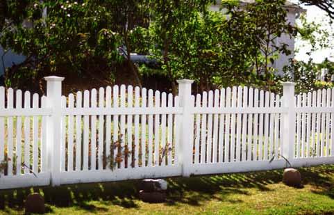 It is manufactured to follow the basic picket fence design with an added twist.