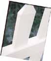 POINTED TOP 458318-4' BEIGE 3 PICKET - POINTED TOP SEE SAMPLES FOR ACTUAL COLORS 4' WHITE: