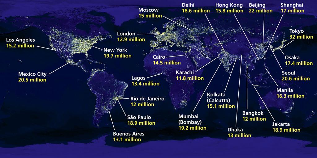 Global Outlook: Satellite Image of Major
