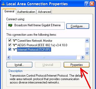 Identify the target LAN connection with the status of Network cable unplugged. 8.