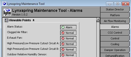 Supply Temp Low Limit LOW SUP TEMP, Supply Temp Low If the supply fan is running and the supply temperature is less than 35 F for 5 minutes, the unit will go into shutdown mode and display this alarm.