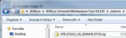 12. The compressed Valent software station folder should then be located in the destination directory. Verify the path in the address bar is correct. 13.
