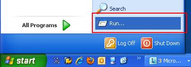Select the Run icon. A pop-up box appears. 9.