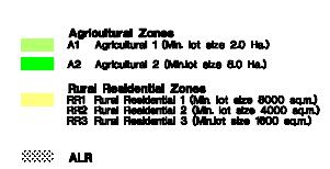 0 Ha Rural Residential Zones ALR City