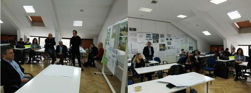 Figure 2: Meetings of the representatives of the city of Nowy Sącz: director of the Architecture Department, architect Mirosław Trzupka and architect Paweł Kurzeja of the Arts Studio Project, with
