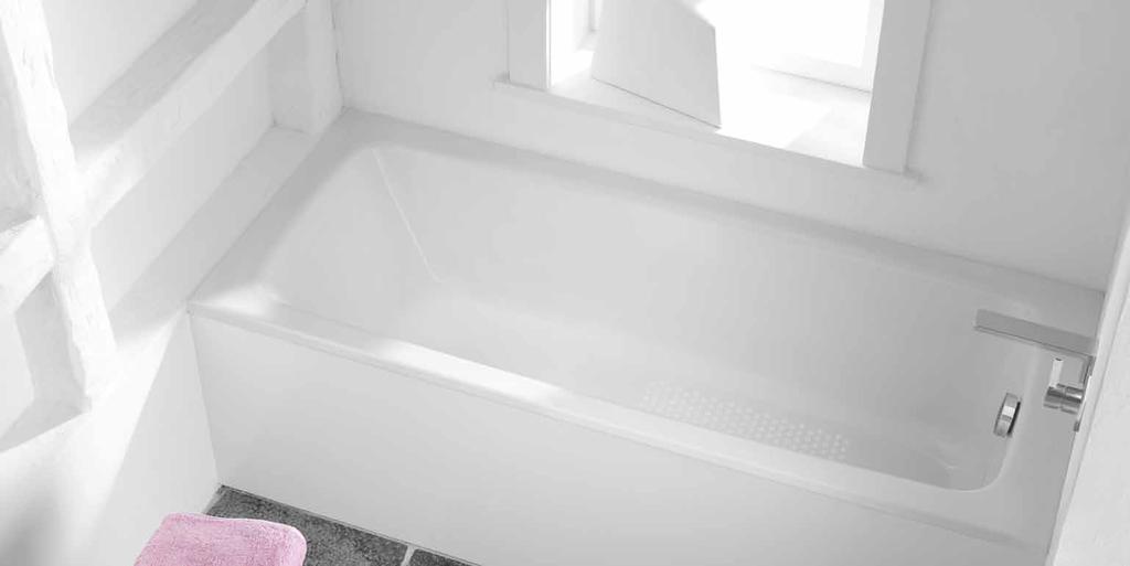 Safety by all means The new anti-slip finish for the Cayono bath. With the new anti-slip finish developed especially for CAYONO, safety and design form a functional and aesthetic symbiosis.