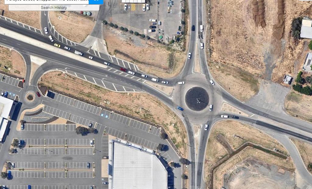 Figure 18: Doyles Road/Benalla Road intersection It is concluded that Benalla Road and Fordyce Street will provide appropriately for the entry and exit movements of all delivery vehicles up to
