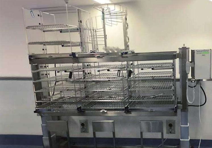 Stainless steel construction. 280kg maximum capacity. (Only suitable for storage of empty washer racks.