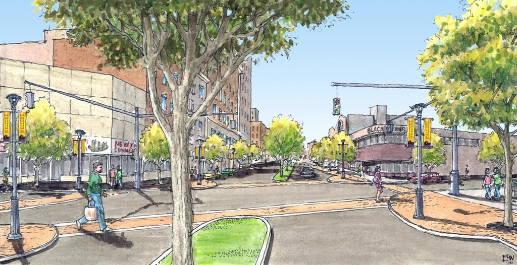 Genesee Street Corridor Improvement Project includes: Complete reconstruction of Genesee Street from Oneida Square to Oriskany Boulevard converting current four-lane roadway to two-lane boulevard
