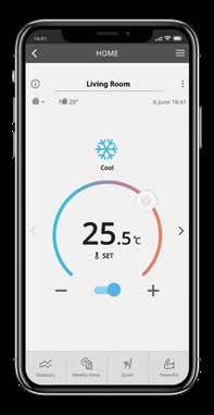 PANASONIC COMFORT CLOUD APP* Control your air conditioner anywhere, anytime *CZ-TACGA1 required FEATURES: Multiple Unit Control Temperature Setting Mode Setting Energy Usage Analysis Alert