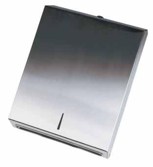 wastage reserve roll drops into place automatically also available in white metal finish on request lockable high quality