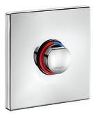 seal integrated Tamperproof chrome-plated metal wall plate Displayed product: Ref.
