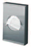 20 TOILET FITTINGS EXCLUSIV 1 SANITARY BIN Free standing or wall mounted with 10L capacity. L977CS Satin.