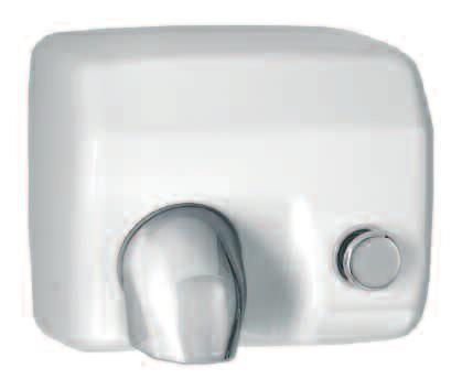 4 WARM AIR HAND DRYERS SERIES 88 Proven push button operated hand and face dryer with unsurpassed performance