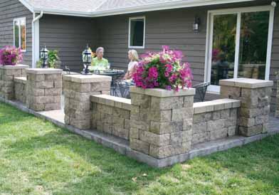 Check out these three simple projects using the Build a Patio After You can use the AB Courtyard
