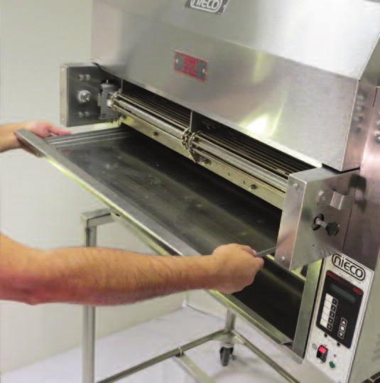 Grease Pan Clean: Daily Feed End Heat Resistant Scrub Pad Degreaser 3-Compartment Sink! 1. Slide grease pan out.