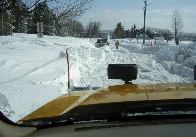 Design for Snow & Ice Control may include: Drifting / Plan & Profile. Rural Road construction provides cuts and fills.
