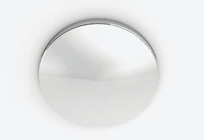 The Collection of DuPont Corian Baths WELLNESS AND BEAUTY CHROMED BRASS BRANDED POP-UP DRAIN STOPPER CHROMED