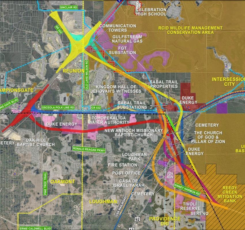 Benefits of Phased Approach North end of bridge to CR 532 I-4 connection: Requires FDOT and FHWA approval Consistent with I-4 plans Requires additional studies Project advancement: Extension to