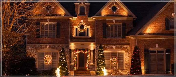 Lighting - Rooflines, doors, windows, trees, shrubs Greenery - Wreaths, garland, Christmas trees, tear-drops Bows - Custom sizes, wire edges for years of