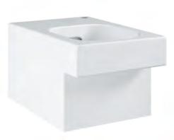 00 Hand rinse basin 45 wall hung 1 hole punched 455 x 350 mm fine fire clay With