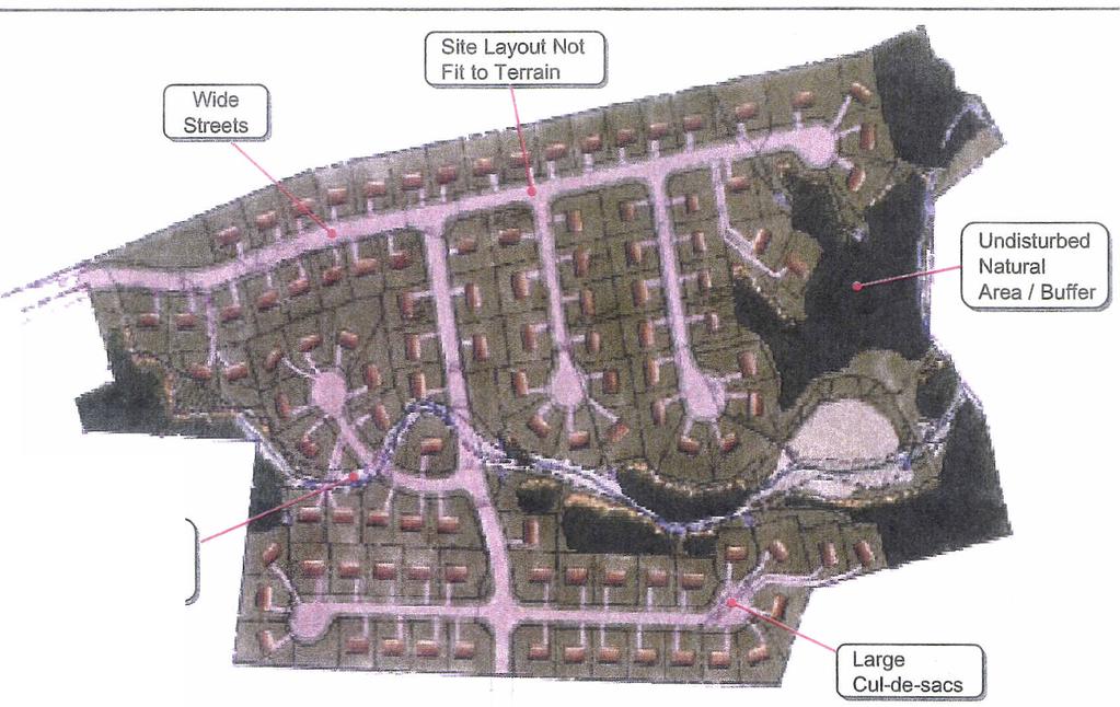 Comparison of a Traditional Residential Subdivision Design with an Innovative Site Plan