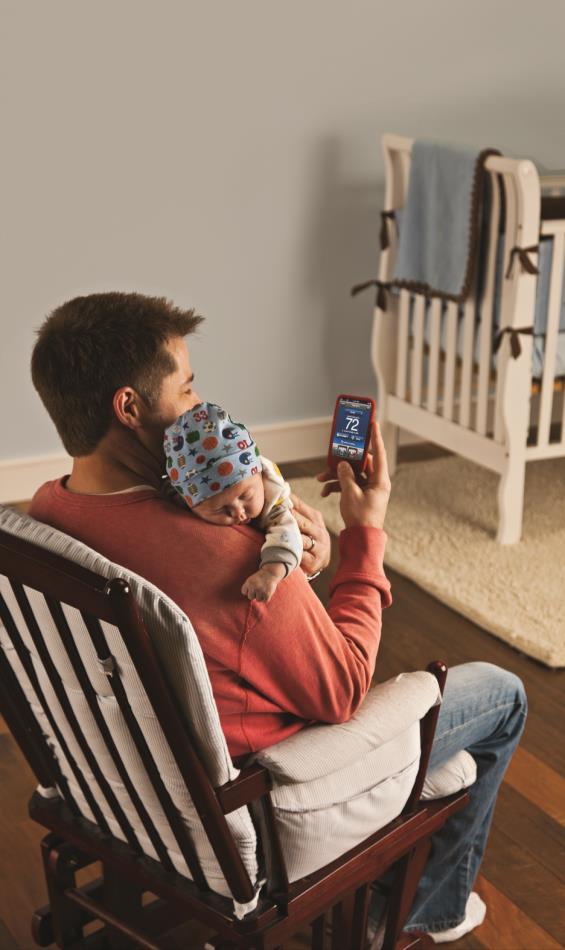 TECHNOLOGY AND CONNECTIVITY The Lennox icomfort S30 Smart Thermostat Wi-Fi-enabled thermostat that allows homeowners to make system adjustments from a downloadable app on any webenabled device or