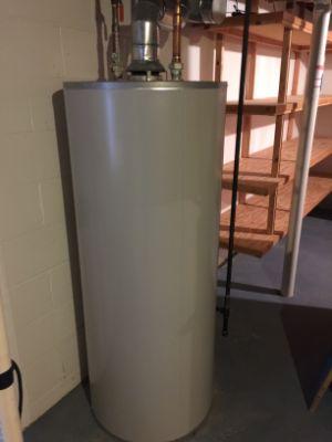 2011 Bradford White 75 gallon water heater data plate