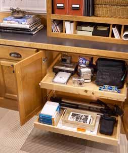 . Office Cabinet with Roll Out Storage Your home office is on a roll with tray