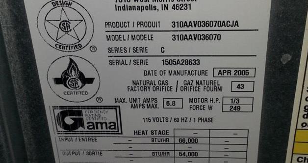 label for furnace inside
