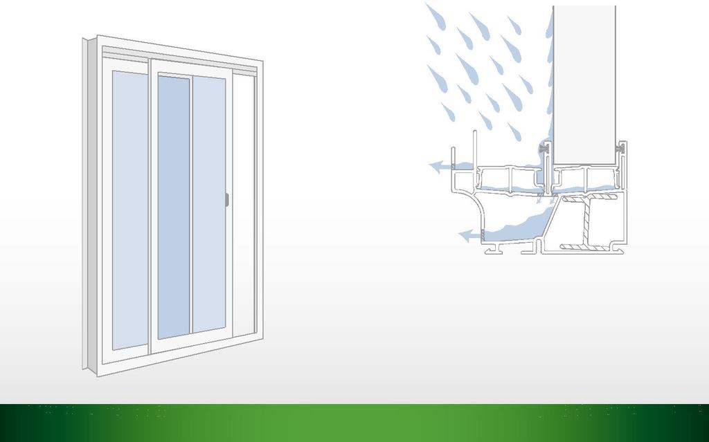 A semi-annual cleaning is recommended to prevent this material from disrupting the proper operation of the patio door system.