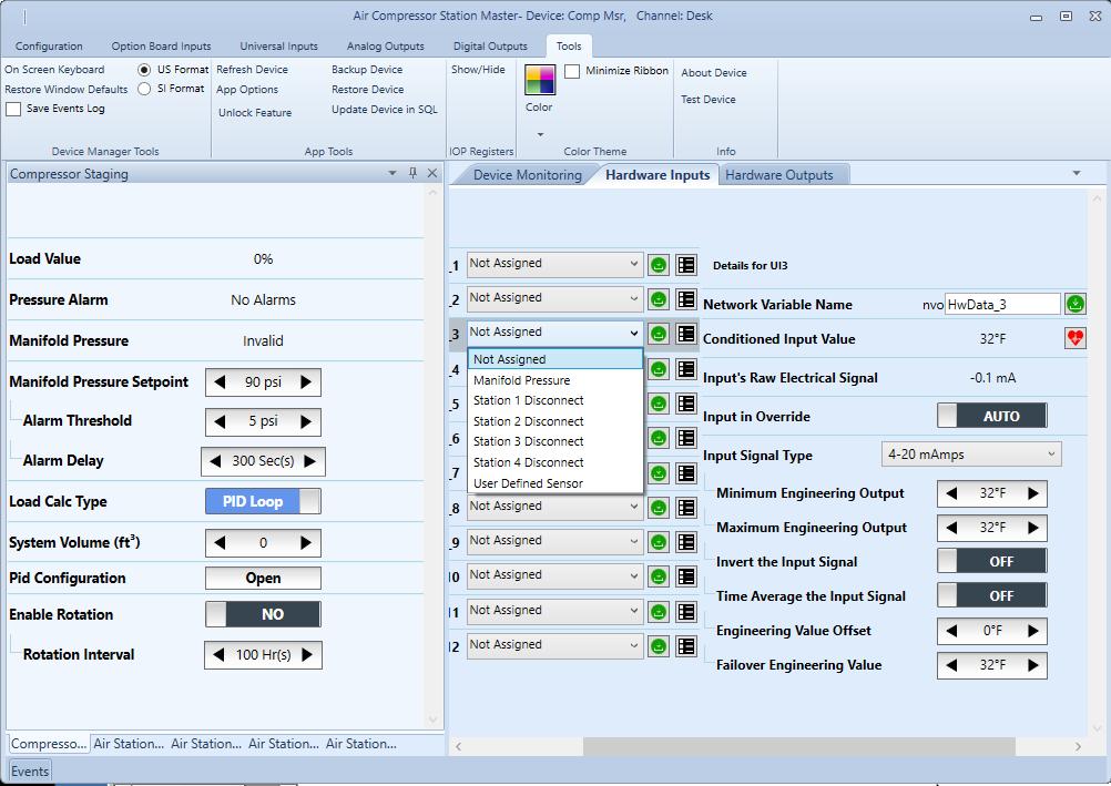 LNS Plug-in provides graphical user interface for configuration and monitoring. Plug-in simplifies hardware I/O customization, communications parameters, control sequences.