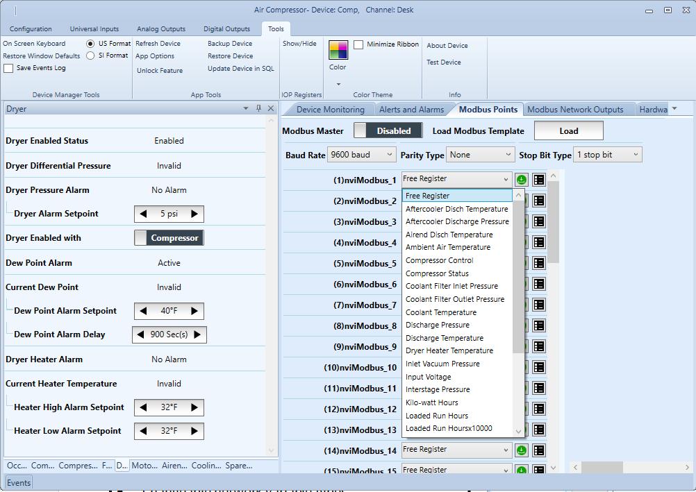 LNS Plug-in provides graphical user interface for configuration and monitoring. Plug-in simplifies hardware I/O customization, communications parameters, control sequences.
