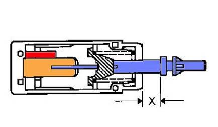 58 Service Manual 6. Construction components 6.1 Actuator The thermohydraulic system comprises a metal cylinder with a push rod.