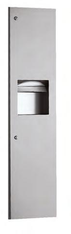 39003-130 TowelMate Accessory B-3803 TrimLineSeries Recessed PAPER Towel Dispenser/WASTE Receptacle Satin-finish stainless steel. Door has 90 return, conceals flange.